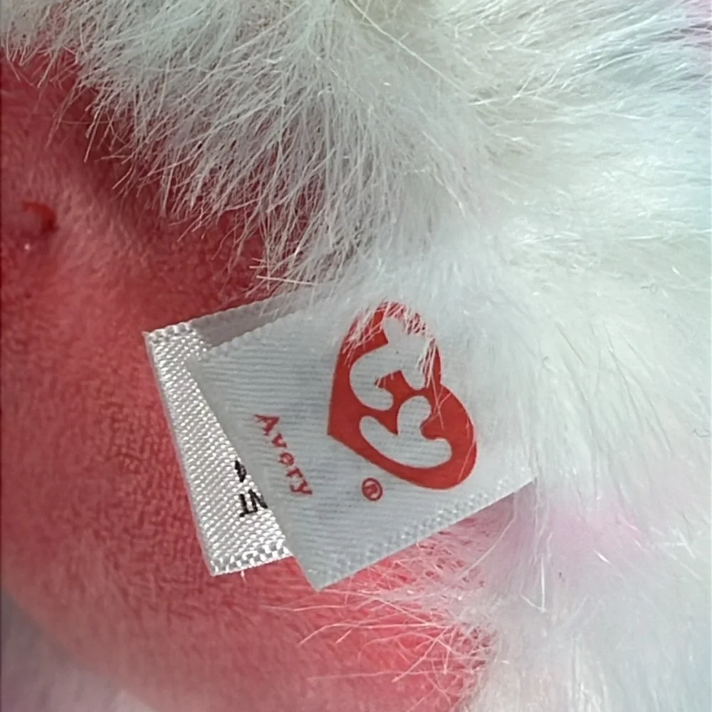 Ty Beanie baby Plush Ostrich Boo Avery Toy Pink and Multicolor